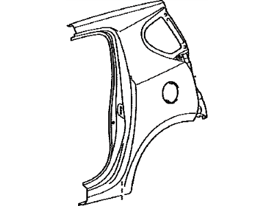 Toyota 61602-1A470 Panel, Quarter, LH