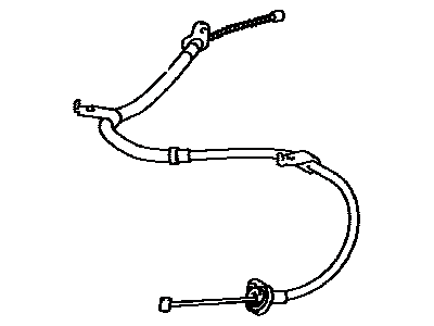 Toyota 46420-04071 Rear Cable