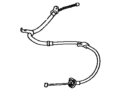 Toyota 46420-74010 Rear Cable