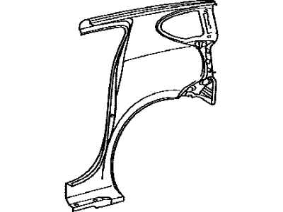 Toyota 61601-16924 Panel, Quarter, RH