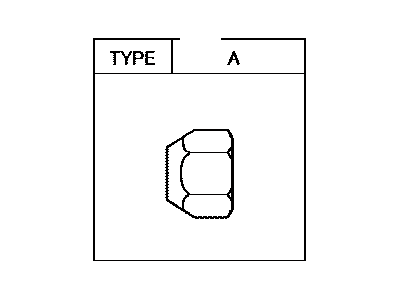 Toyota 90942-01027 Nut, Hub