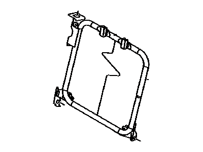 Toyota 71017-02231 Frame Sub-Assy, Rear Seat Back, RH