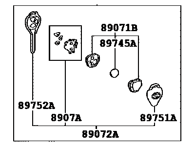 Toyota 89070-74110 Transmitter Assembly, Do