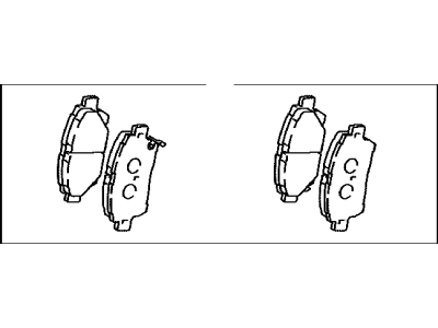 Toyota 04465-35170 Front Disc Brake Pad Set