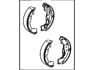 Toyota 04495-35151 Shoe Kit, Rear Brake