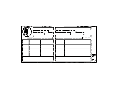 Toyota 42661-35641 Tire Info Label