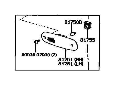 Toyota 81760-14070 Side Marker Lamp