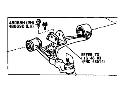 Toyota 48069-14090 Lower Control Arm