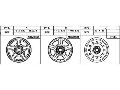 Toyota 42611-1B060 Wheel, Disc