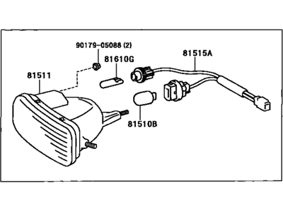 Toyota 81510-80086 Signal Lamp