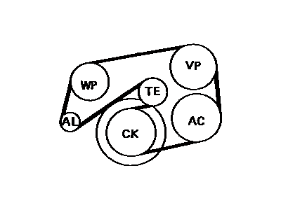 Toyota 90916-02540 Belt, V