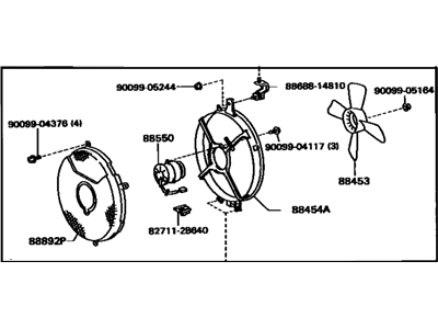 Toyota 88590-14090 Fan Assembly