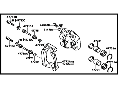 Toyota 47730-14260 Caliper