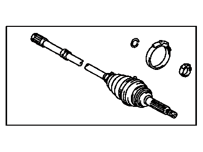 Lexus 42370-29117 Shaft Assy, Rear Drive Outboard Joint, RH