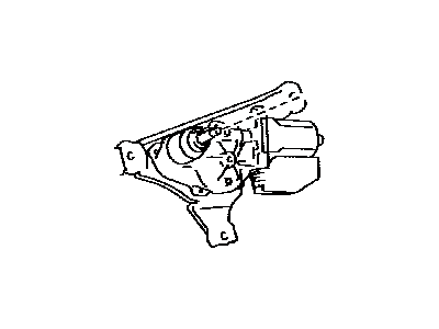 Toyota 85130-52240 Rear Motor