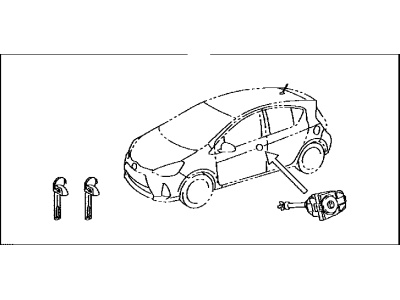 Toyota 69005-52N20 Lock Cylinder