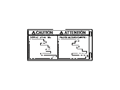 Toyota 42668-42020 Tire Info Label