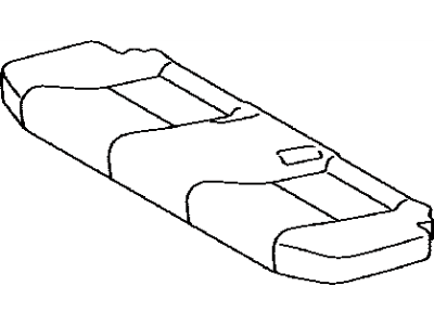Toyota 71075-52J40-B1 Rear Seat Cushion Cover (For Bench Type)