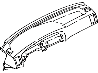 Toyota 55401-32060-02 Safety Pad Sub-Assy, Instrument Panel, Upper