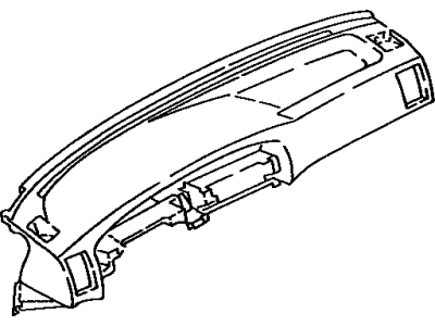 Toyota 55401-02020-B1 Pad Sub-Assy, Instrument Panel Safety