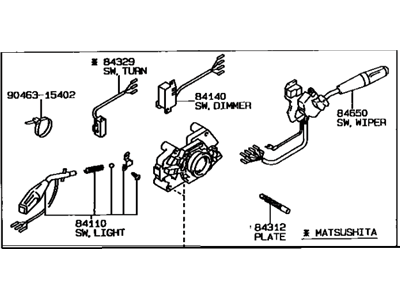 Toyota 84310-1A171 Switch Assy, Turn Signal