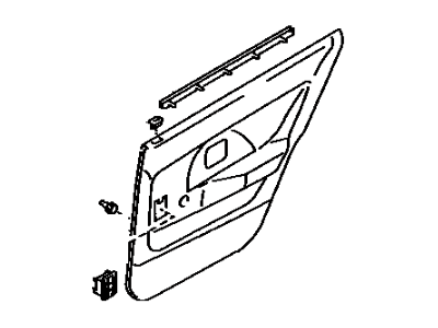 Toyota 67630-1A340-04 Board Sub-Assy, Rear Door Trim, RH