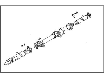 Toyota 37100-12520 Propelle Shaft Assembly W/Center Bearing