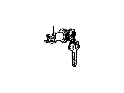 Toyota 69056-14011 Cylinder & Key Set, Glove Compartment Lock