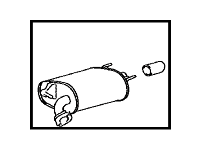 Toyota 17430-0P290 Rear Muffler