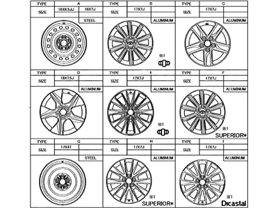 Toyota 42611-06B10 Wheel, Steel