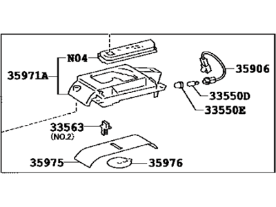 Toyota 35978-06020 Indicator, Shift Position