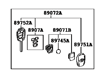Toyota 89070-06421 Transmitter Assembly, Do