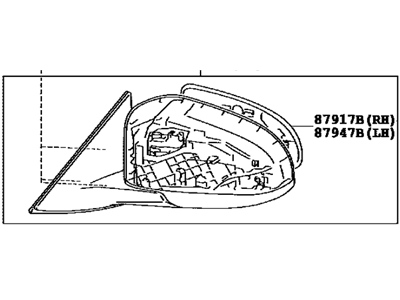 Toyota 87909-06400 Mirror Assembly