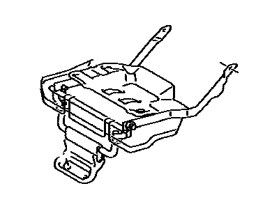 Toyota 71650-42010 Frame Sub-Assy, Rear Seat Cushion, RH