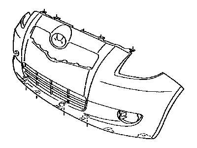 Toyota 52119-47923 Bumper Cover