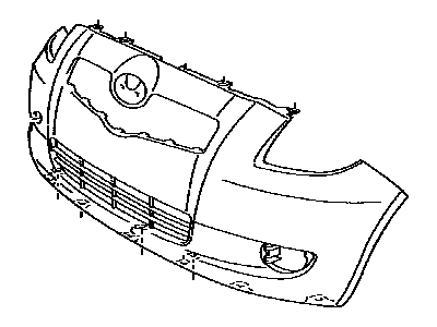 Toyota 52119-5A958 Cover, Front Bumper L/C