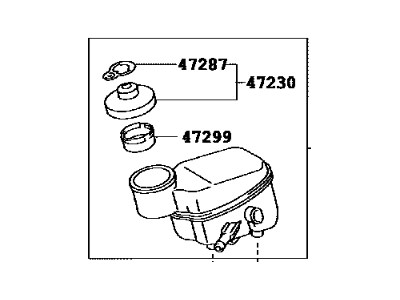 Toyota 47220-52190 Reservoir Assembly