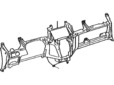 Toyota 55303-52160-B0 Panel Sub-Assy, Instrument, Lower