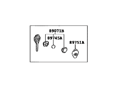 Toyota 89070-52720 Transmitter Assy, Door Control