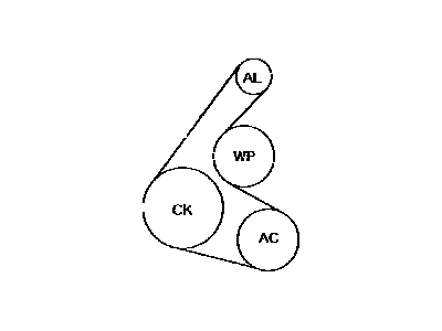 Toyota 90916-02681 Serpentine Belt