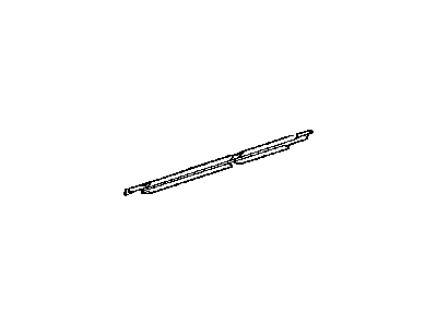 Toyota 68230-12050 Weatherstrip Assy, Rear Door Glass, Outer LH