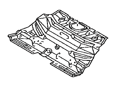 Toyota 58211-12090 Pan, Center Floor