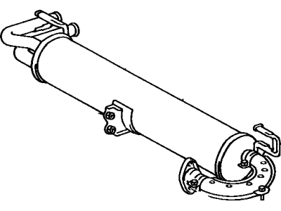 Toyota 17430-16501 Exhaust Tail Pipe Assembly