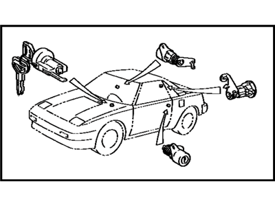 Toyota 69005-17060-05 Cylinder Set, Lock