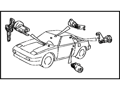 Toyota 69005-17021-01 Cylinder Set, Lock