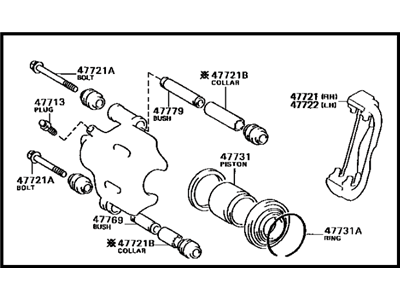 Toyota 47730-12171 Cylinder Assembly, Disc