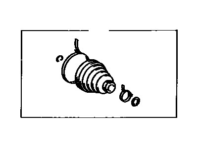 Toyota 04437-14030 Rear Cv Joint Boot Kit, Inboard Joint