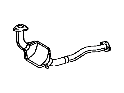 Toyota 17410-42041 Front Exhaust Pipe Assembly