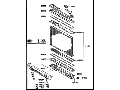 Toyota 16400-42230 Radiator Assembly