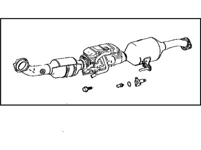 Toyota 17410-37B70 Front Exhaust Pipe Assembly